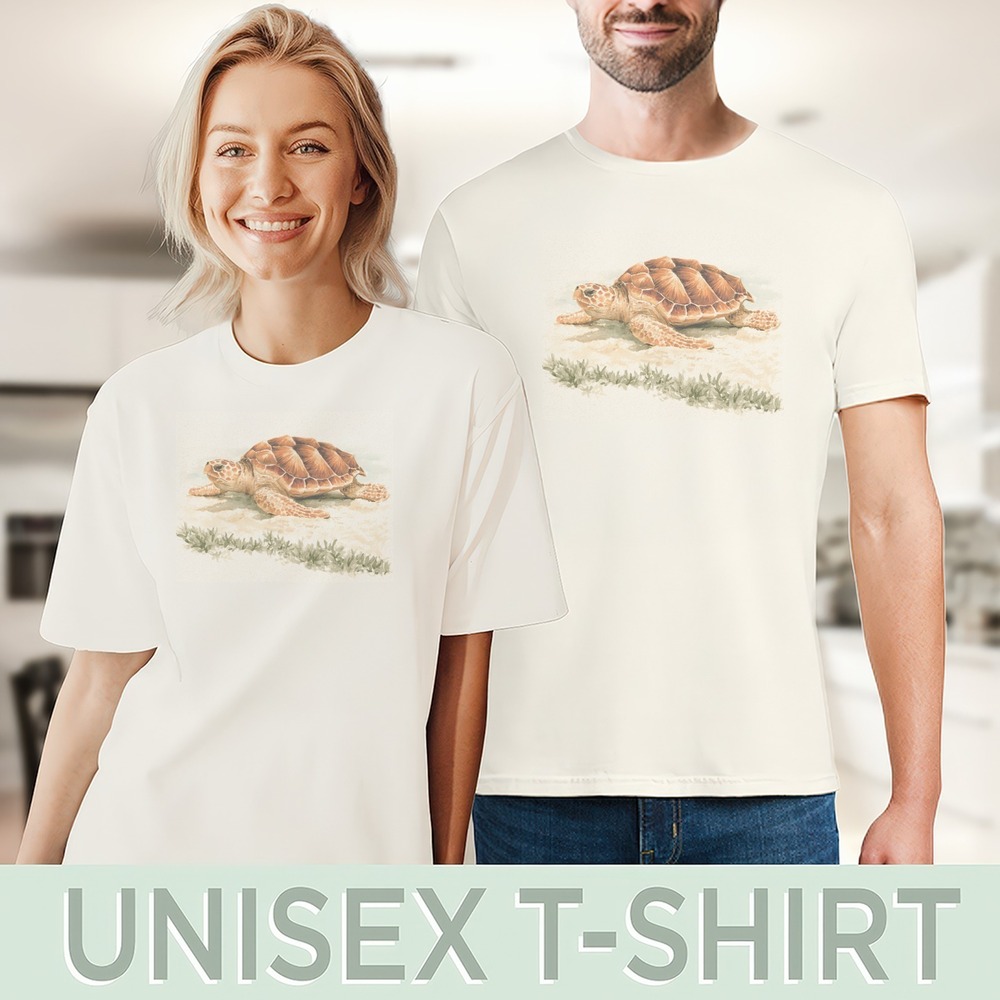 Sea Turtle Shell Pattern Boho Graphic Tee - Picture 4 of 5